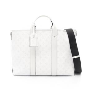 Louis Vuitton Weekend Tote NM canvas leather Taiga Rama white